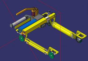 Rangierwagen 3D Schnitt